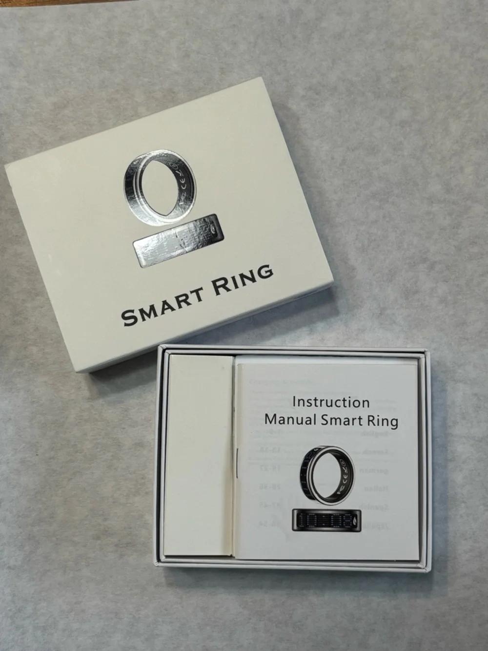 Men’s 0.88in/22.3mm Smart Ring - Silver Smart Wearable Ring